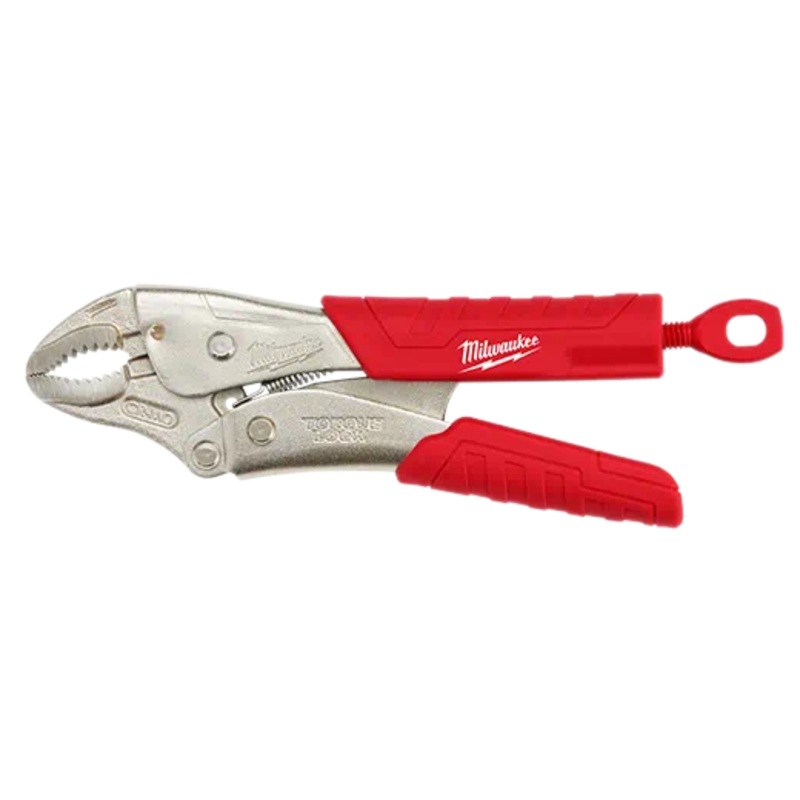 MILWAUKEE 7" TORQUE LOCK Curved Jaw Locking Pliers w/ Grip