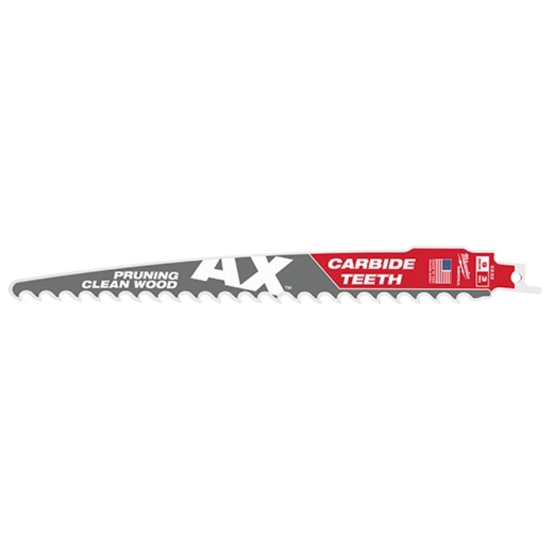 MILWAUKEE 9" 3 TPI AX Pruning Clean Wood SAWZALL Blade w/ Carbide Teeth