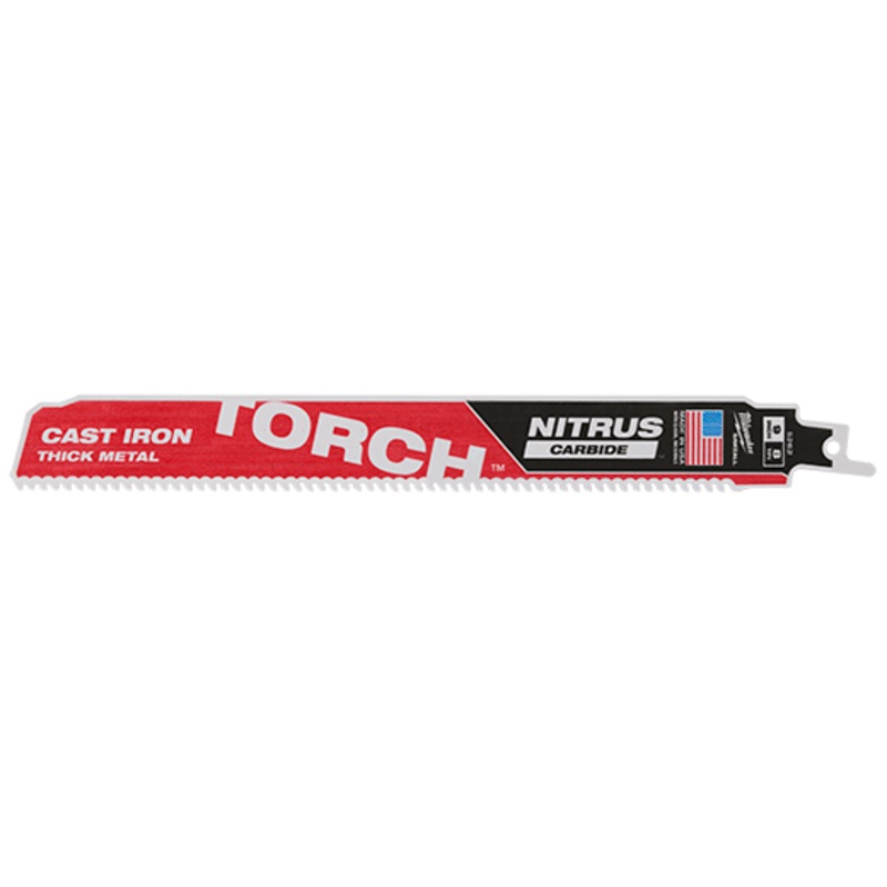MILWAUKEE 9" 8 TPI SAWZALL TORCH w/ NITRUS CARBIDE