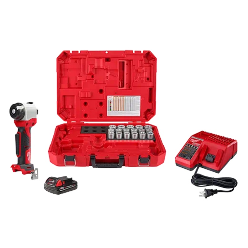 MILWAUKEE M18 Cable Stripper Kit w/ 17 Cu THHN / XHHW Bushings