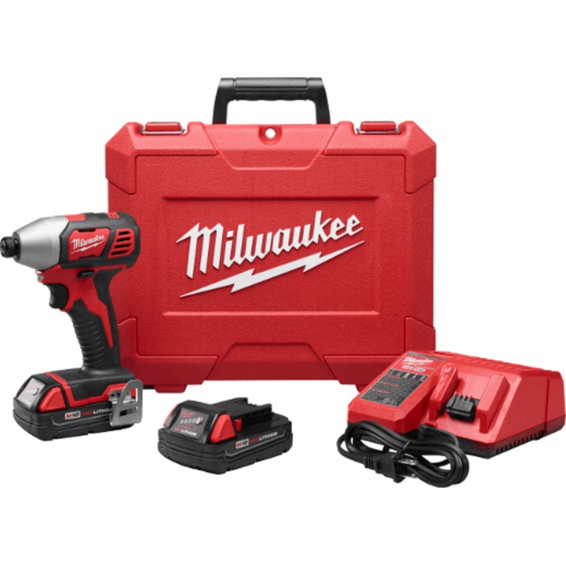 MILWAUKEE M18 1/4" Hex Impact Driver Kit