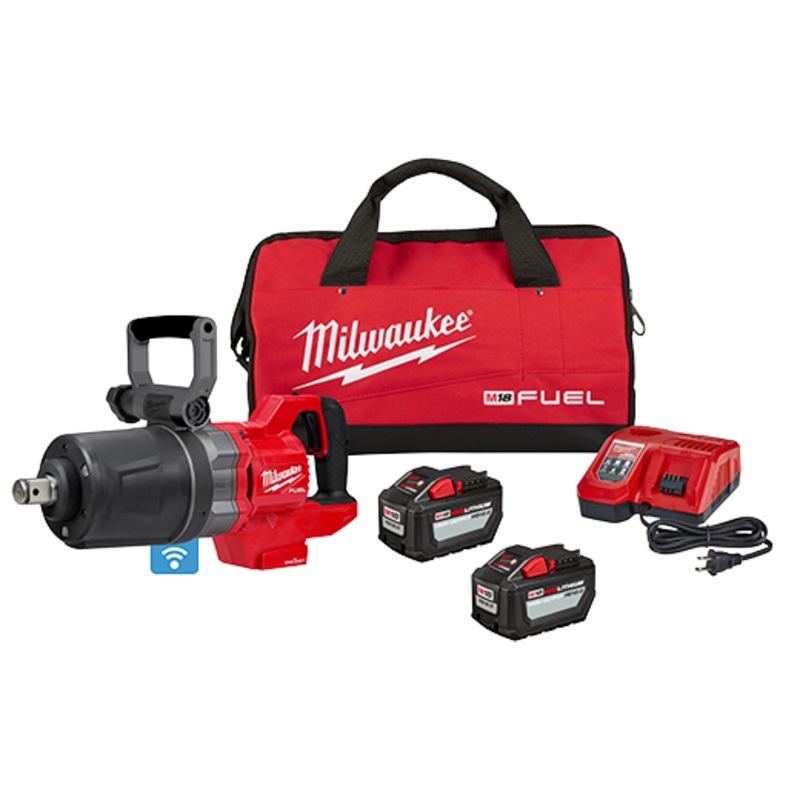 MILWAUKEE M18 FUEL 1" D-Handle High Torque Impact Wrench w/ ONE-KEY Kit