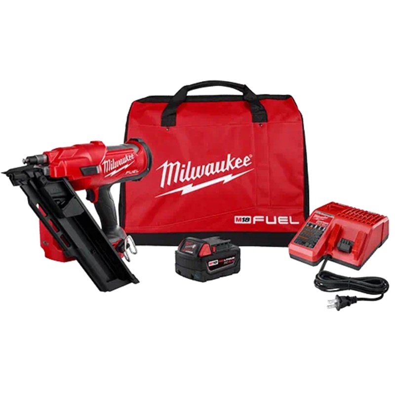 MILWAUKEE M18 FUEL 30 Degree Framing Nailer Kit