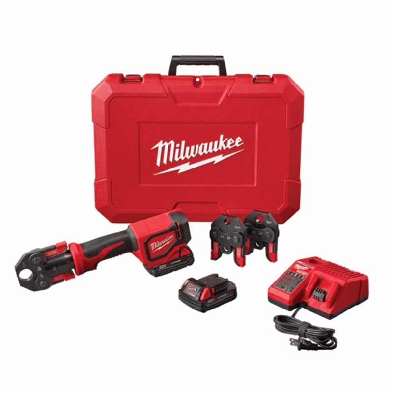 MILWAUKEE M18 Short Throw Press Tool Kit w/ PEX Crimp Jaws