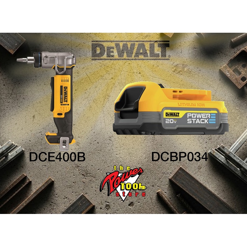 DEWALT 20V MAX* 1" PEX Expander (Tool Only) DCE400B and DEWALT 20V MAX* POWERSTACK Compact Battery DCBP034