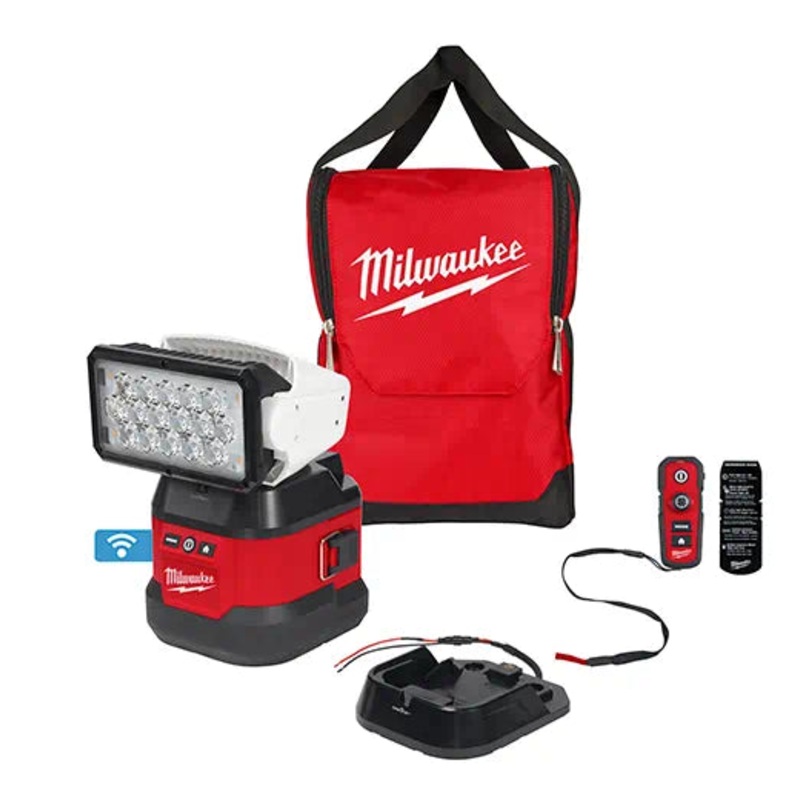MILWAUKEE M18 Utility Remote Control Search Light w/ Portable Base (Light Only)