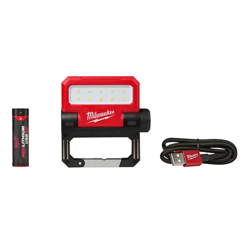 MILWAUKEE REDLITHIUM USB ROVER Pivoting Flood Light