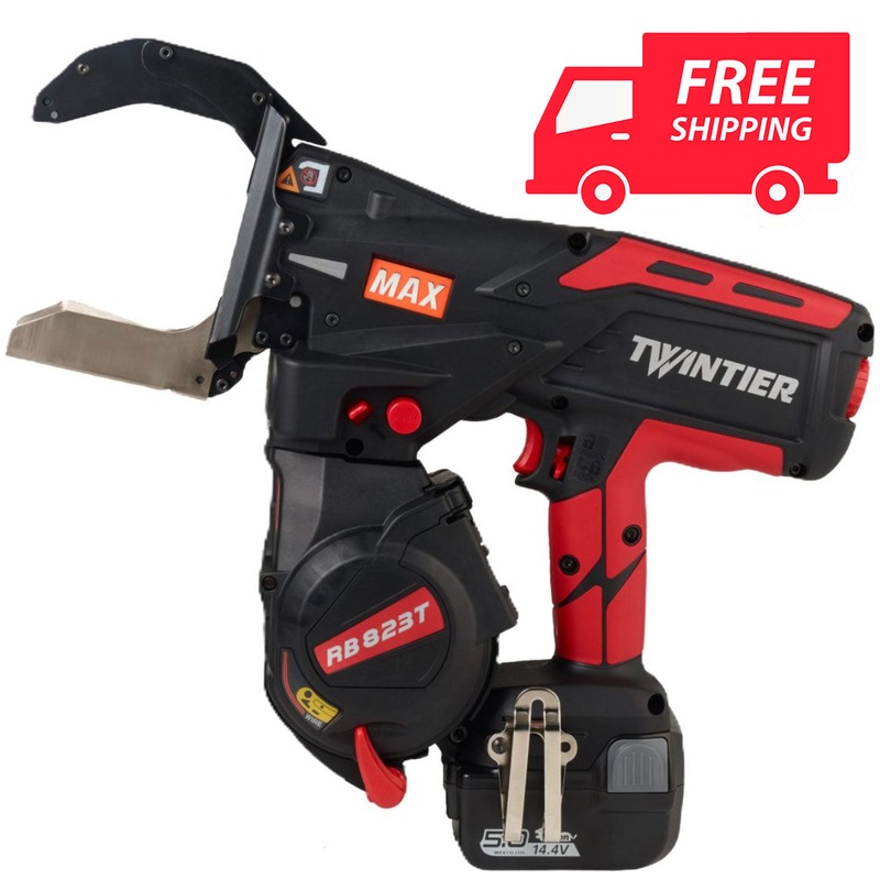 RB823T MAX X-Large Rebar Tying Tool up to #14 x #14 with 19ga wire