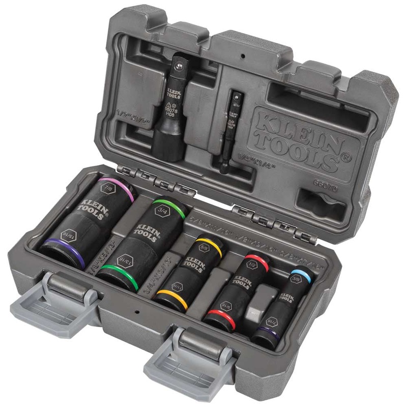 KLEIN TOOLS 7 PC. Flip Impact Socket Set
