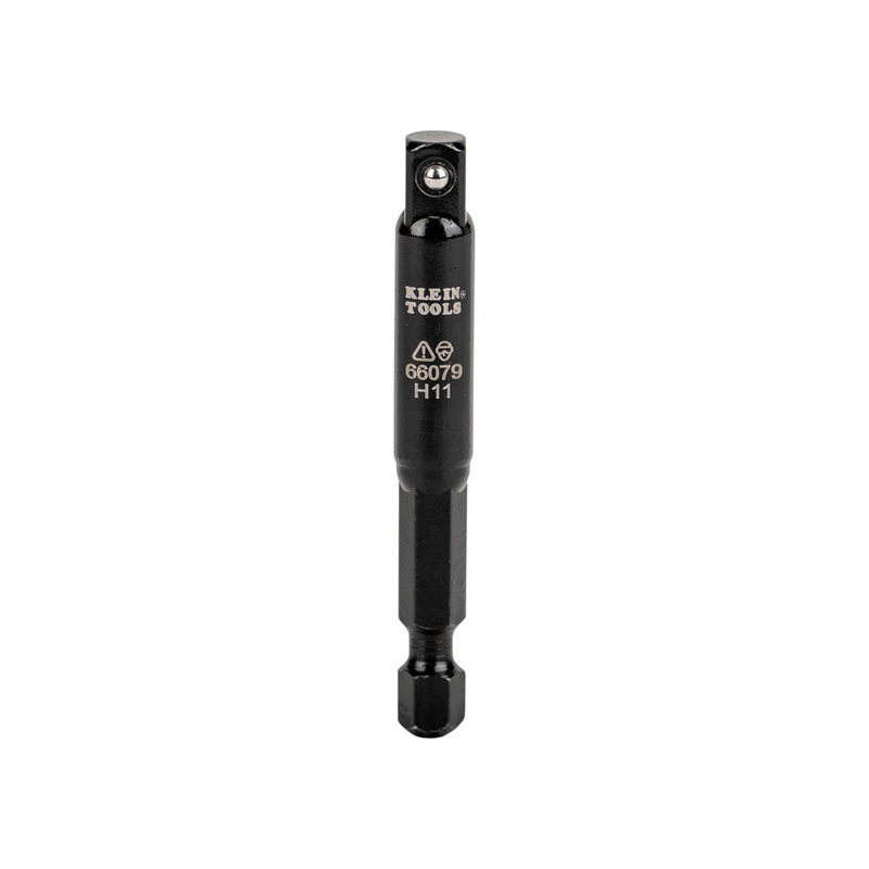 KLEIN TOOLS Flip Impact Socket Adapter, Small, 1/4 to 1/4-Inch