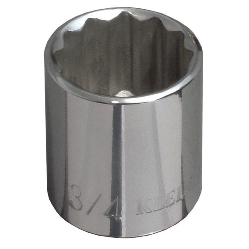 KLEIN TOOLS 11/16-Inch Standard 12-Point Socket 3/8-Inch Drive