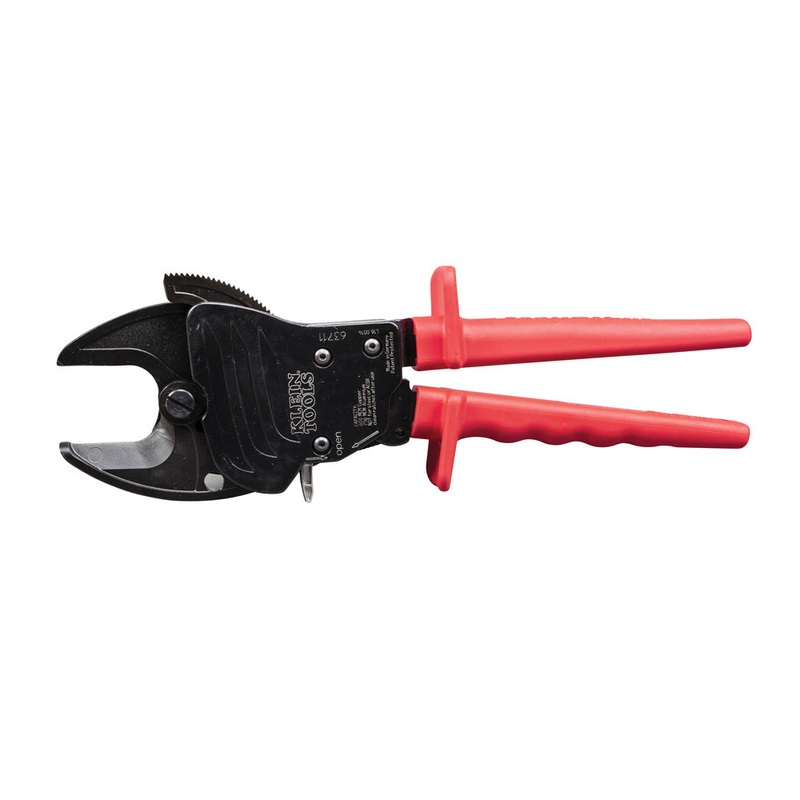 KLEIN TOOLS Open Jaw Ratcheting Cable Cutter