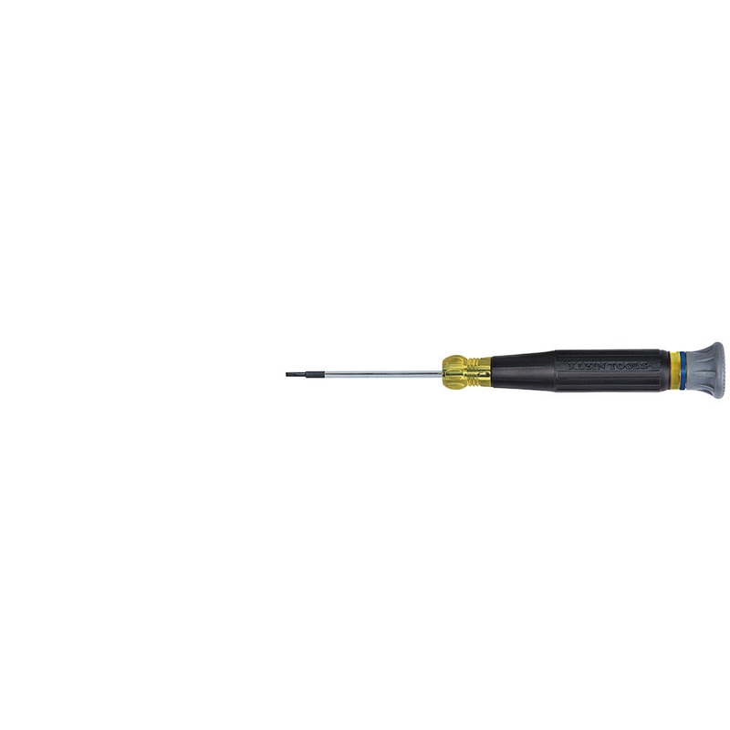 KLEIN TOOLS 1/16-Inch Slotted Electronics Screwdriver, 2-Inch