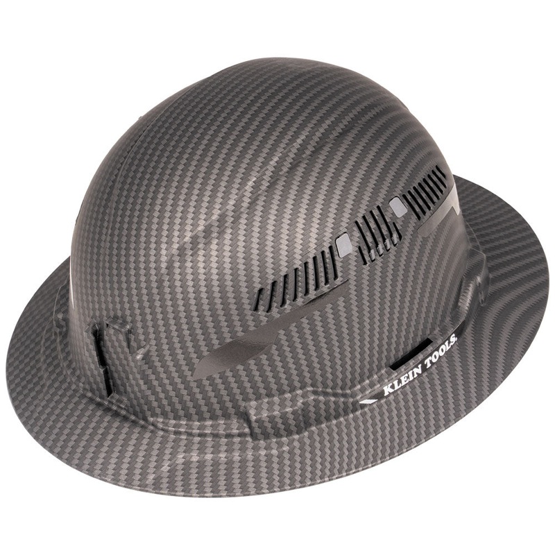 KLEIN TOOLS Full Brim Premium KARBN Pattern Hard Hat
