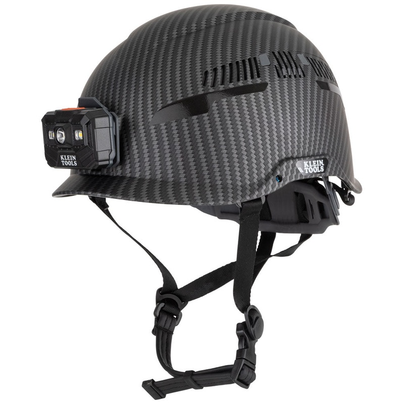 KLEIN TOOLS Premium KARBN Pattern Safety Helmet w/ Headlamp