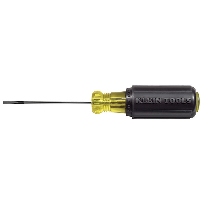 KLEIN TOOLS Terminal Block Screwdriver, 1/8-Inch Cabinet, TB-DIN