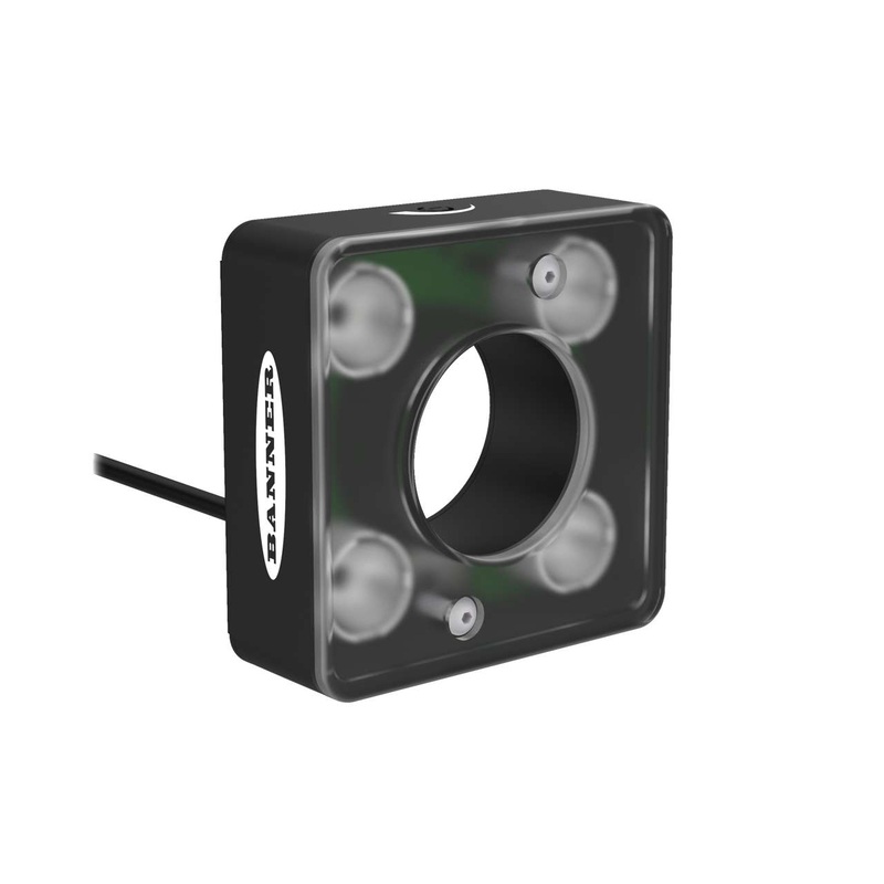 Banner 97372 | LEDUV395RV70XD5-PM | VE Series 70 x 70 mm High Intensity Ring Light