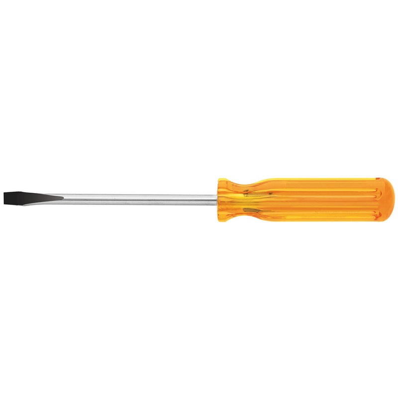 KLEIN TOOLS 1/4" Keystone Tip Screwdriver, 4" Shank