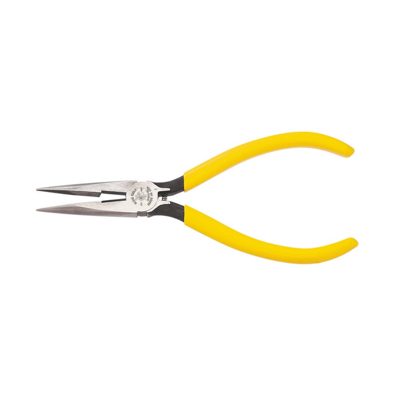 KLEIN TOOLS 6" Spring Loaded Long Nose Side Cutting Pliers