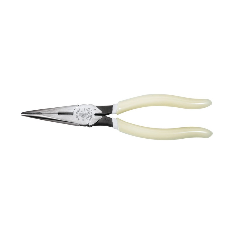KLEIN TOOLS 8" High-Visibility Needle Nose Side-Cutter Pliers