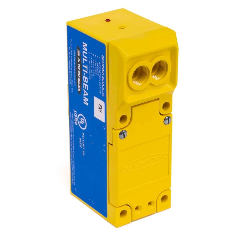Banner 16652 | SBFX1 | MULTI-BEAM: 3/4-Wire Scanner Block - Fiber Optic