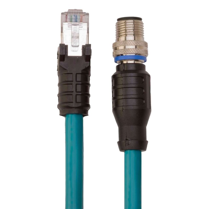 Banner 79991 | STP-MAQDC-815 | Cordset Male M12 to Male Side-Snap RJ45