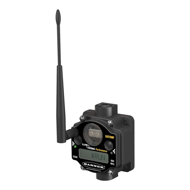 Banner 801565 | DX80G9M6S-PM2-AN | PM Series Gateway -LCD Selectable I/O Mapping