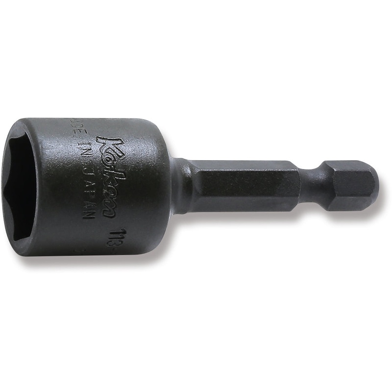 Ko-ken 113.50-13 | 1/4" Hex Power Drive Nutsetter | 13mm Hex | Length 50mm