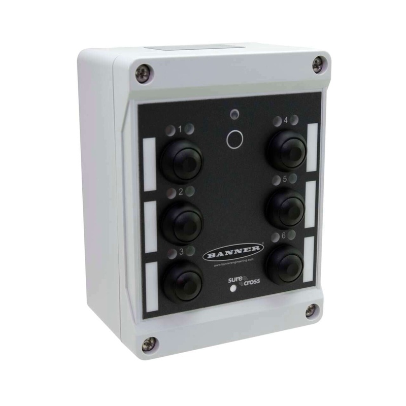 Banner 800826 | DX80N2Q120BL-RG | Wireless Q120 Pendant Node 2.4 GHz 65 mW