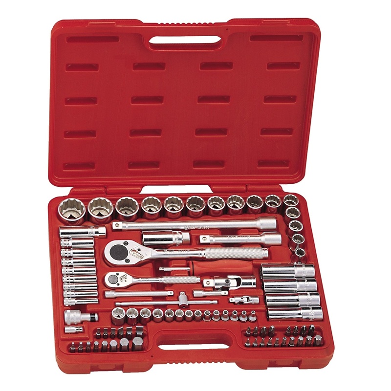 Genius Tools 87 Piece 1/4" & 1/2" Dr. Metric Master Tool Set - AC-2487A