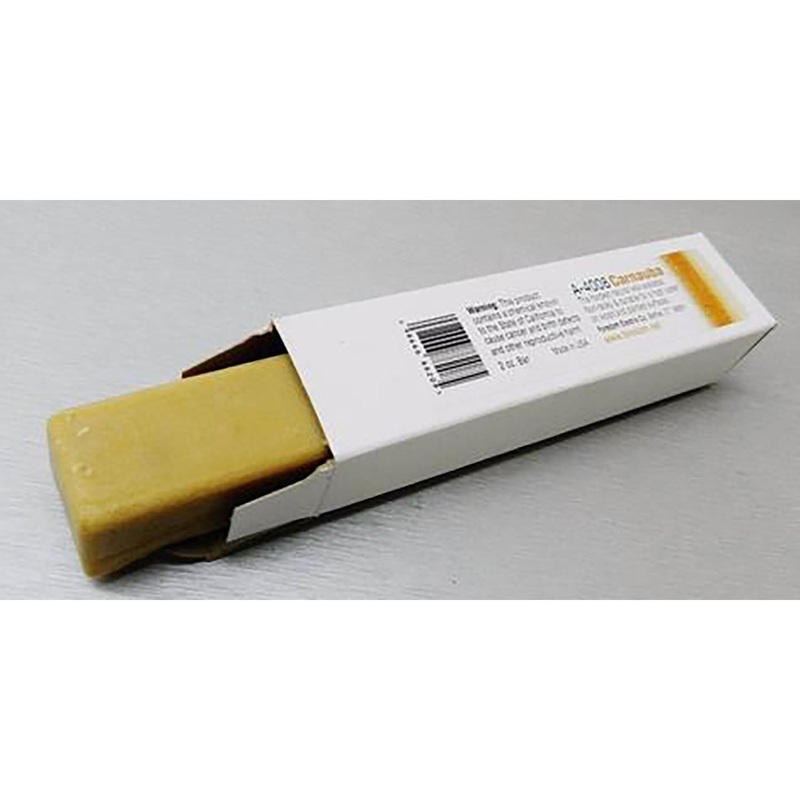 Carnauba Wax, Tan, 2 oz. Bar 4-3/4 long x 1 wide x 1 height
