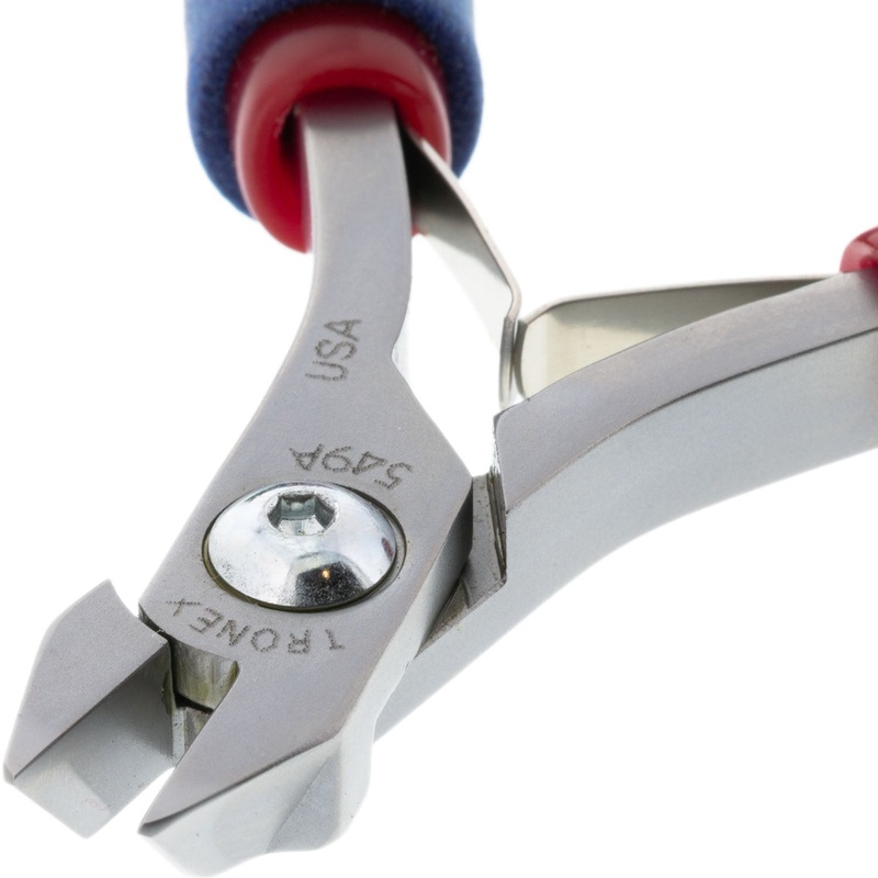 P549A/P749A  Oblique Nose Pliers - Chainmaille Stubby (Medium Duty)