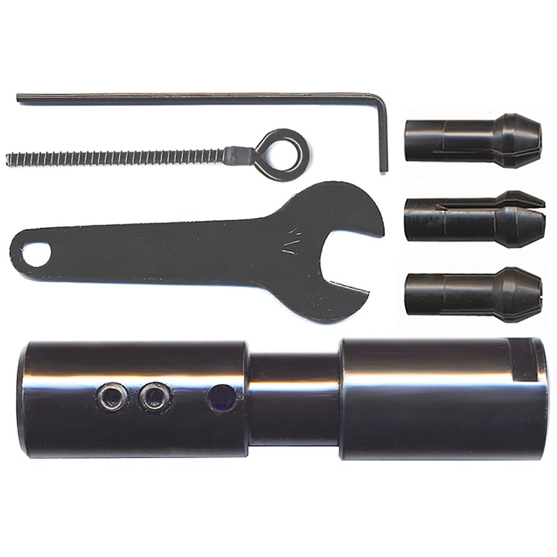 Collet Holder, Right Hand, for 1/4 Motor Shaft, 1/4, 1/8 & 3/32 Collets