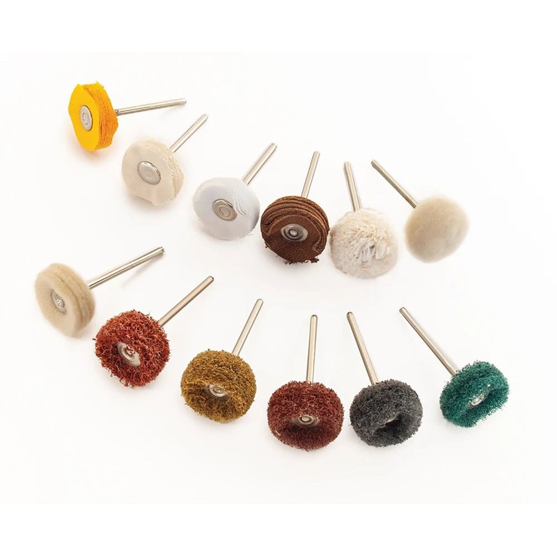 ORO - Mounted Polisher Assortment, 12pc (Max 10000 RPM)