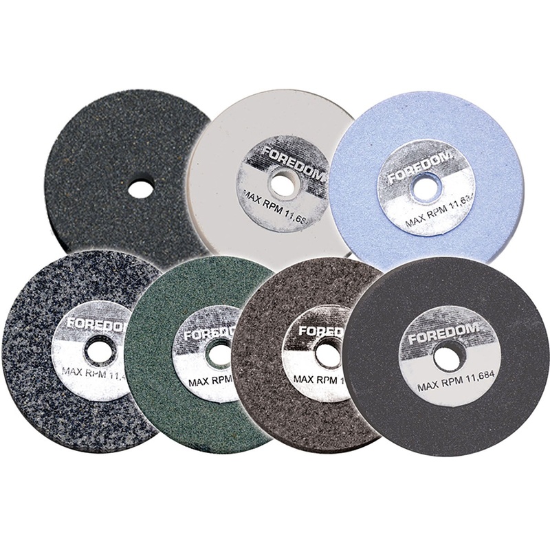 Abrasive Wheels for Bench Lathe, 1/4 Arbor Hole, 60 - 400 grit