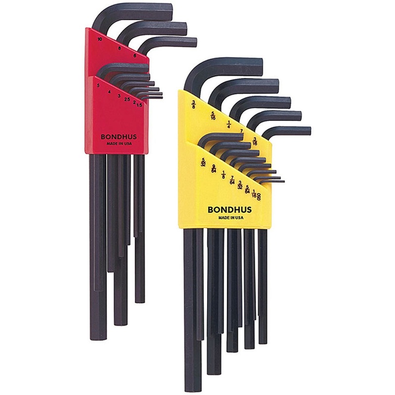 L-wrench Pack - Hex, 12137 (.050-3/8) + 12199 (1.5-10mm)