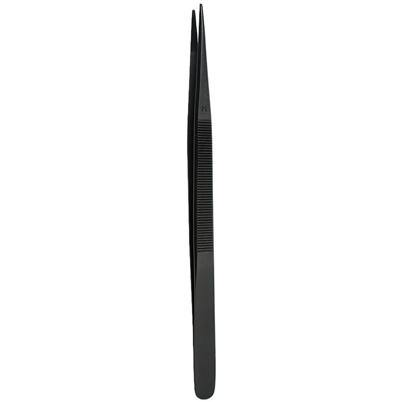 Jeweler's Basics - Diamond Tweezer, Medium Points Black (Economy) 6.25
