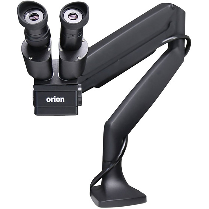 Orion Swing Arm & Microscope setup, with Optical Shutter, Light, and 5x Magnification V2