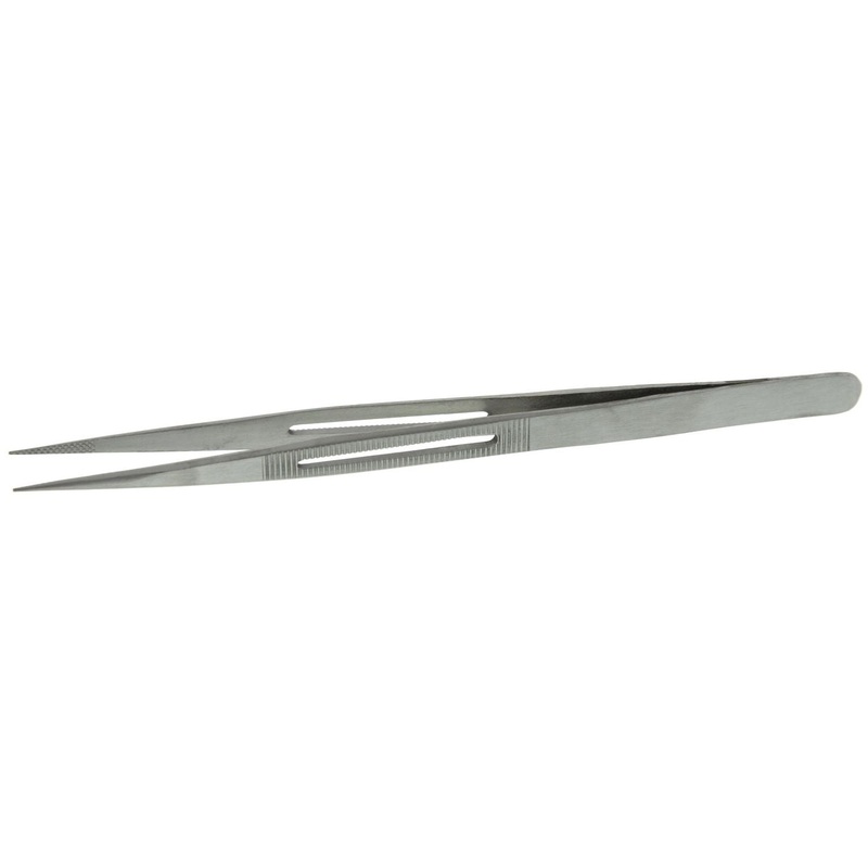 Tweezers - Sharp Point With Slot In Handle, Diamond, 6