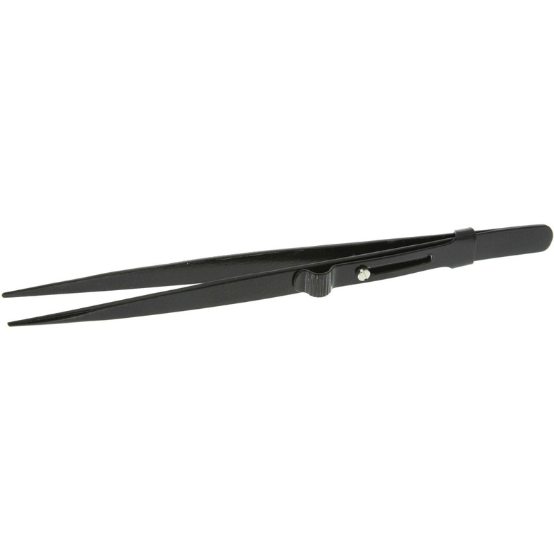 Tweezers - Slide Lock, Diamond, Black, 6