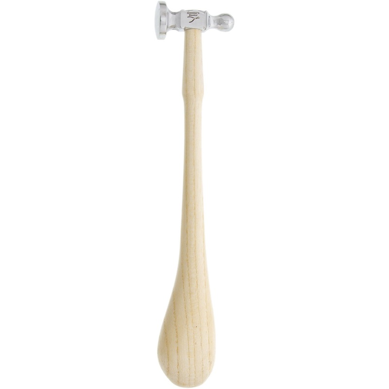 Jeweler's Basics - Hammer, 10.5" Chasing, Domed Head, Face Dia 28mm