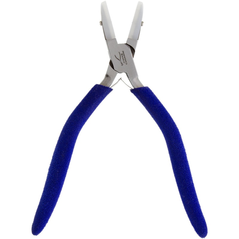 Jeweler's Basics - Pliers, Nylon Jaw, Chain Nose Long Cushion Grip Handle 5mm Tip