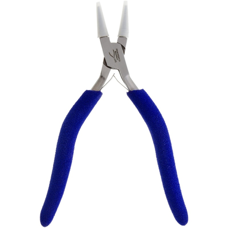 Jeweler's Basics - Pliers, Nylon Jaw, Round Nose Long Cushion Grip Handle