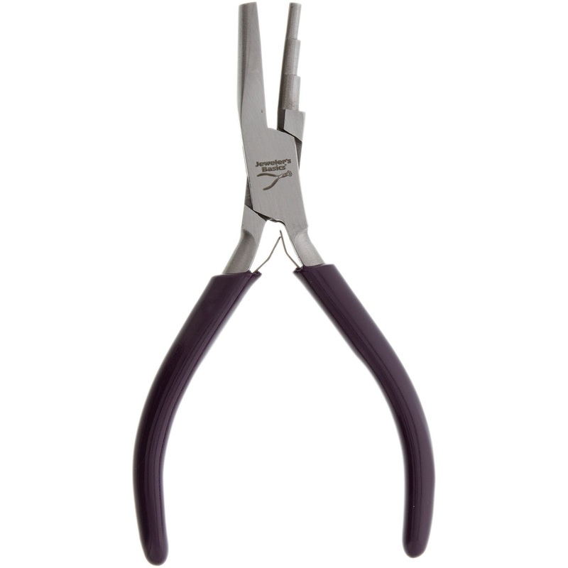 Jeweler's Basics - Pliers, Round & Concave, 3-Step, 5.5, 4.5 & 3.5mm