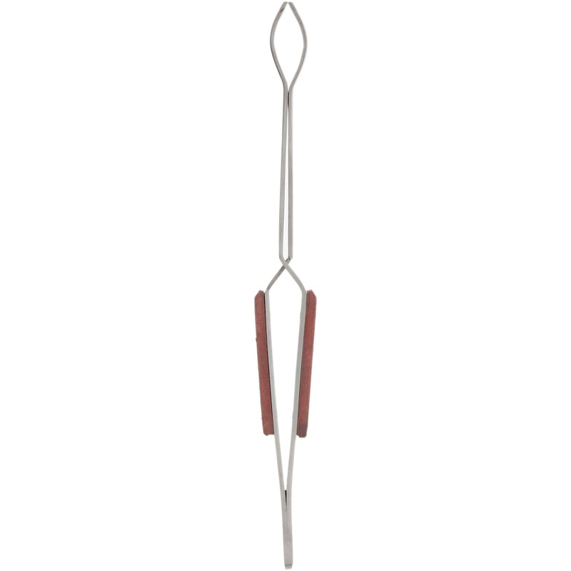 Jeweler's Basics - Tweezers, Cross Lock Straight With Small Round Mouth - 6.5"