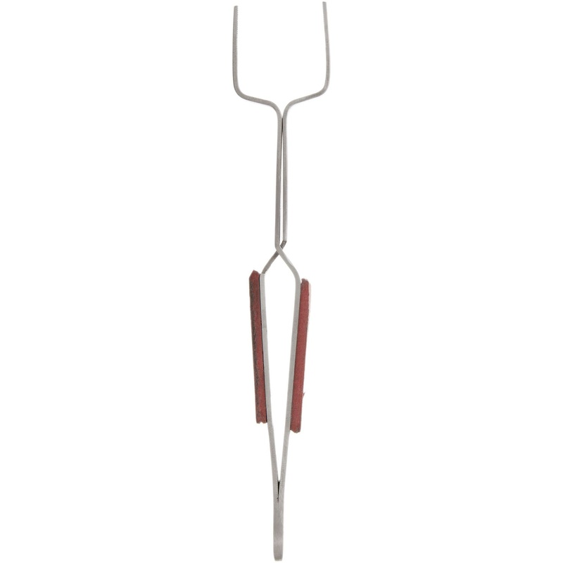Jeweler's Basics - Tweezers, Cross Lock Straight With Square Mouth - 6.25"