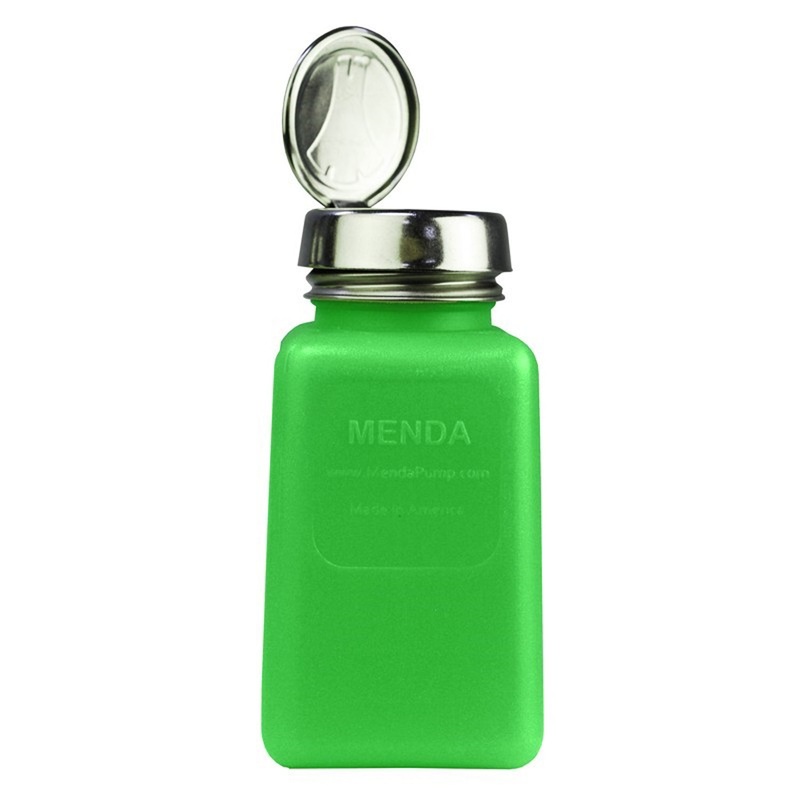 Menda - One-Touch,green, Durastatic Sq, HDPE, 6oz