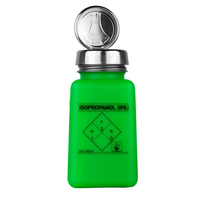 Menda - One-Touch,green, Durastatic Sq, HDPE, 6oz Ipa Printed