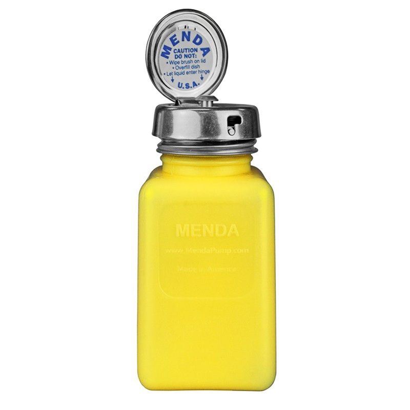 Menda - Pure-Take, Yellow, Durastatic Square, HDPE, 6oz