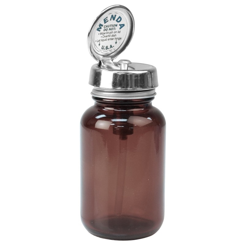Menda - Pure-Touch, Round, Amber Glass 4oz